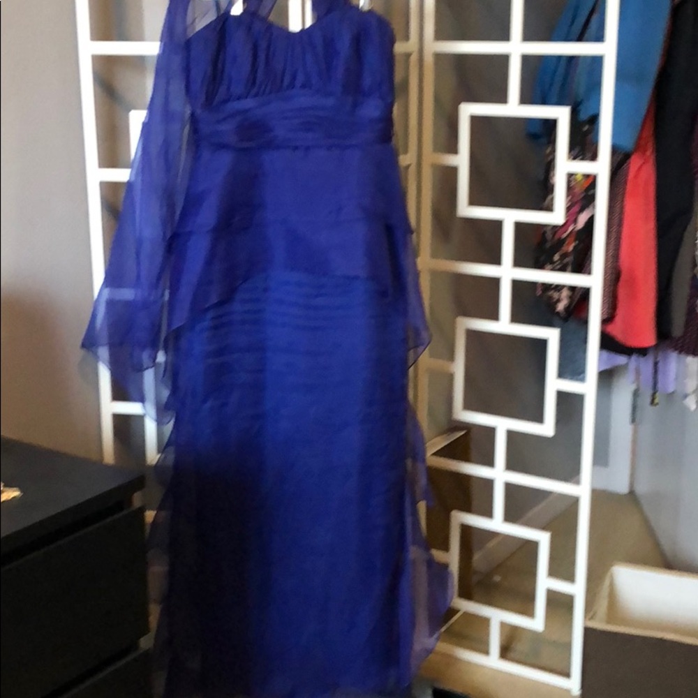 Blue Badgley Mischka gown. Size 8